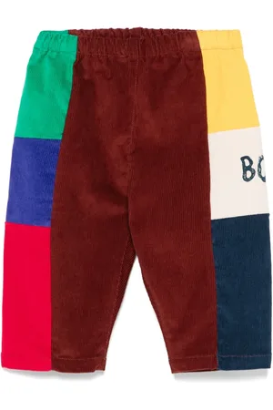Bobo Choses Colourblock corduroy trousers