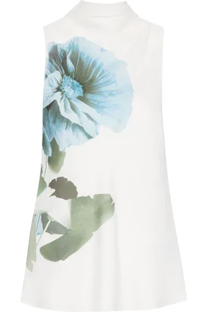 Ted Baker Flower-print sleeveless blouse