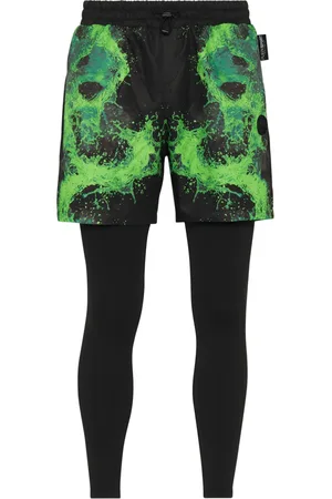 Philipp Plein Splash Extreme layered running leggings