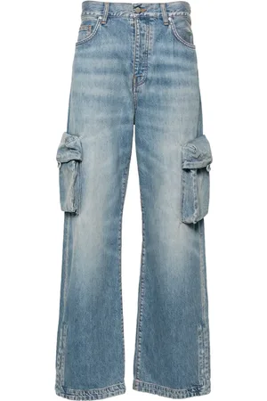 AMIRI Mid-rise wide-leg jeans