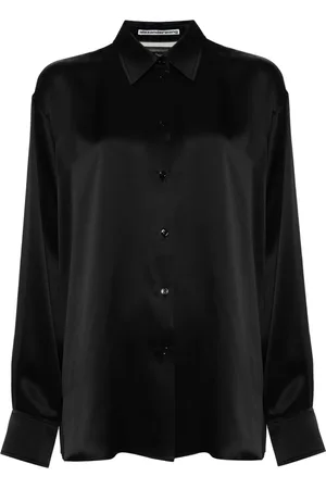 Alexander Wang Tulle-panel silk shirt
