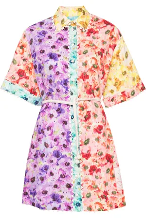ZIMMERMANN Floral-print shirt dress