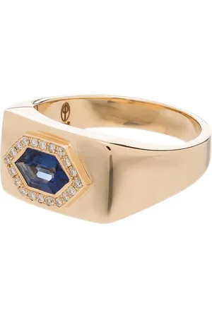 O THONGTHAI 14kt yellow sapphire and diamond Petra ring