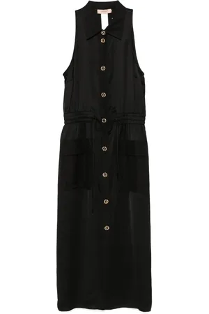 Twin-Set Logo-engraved midi dress