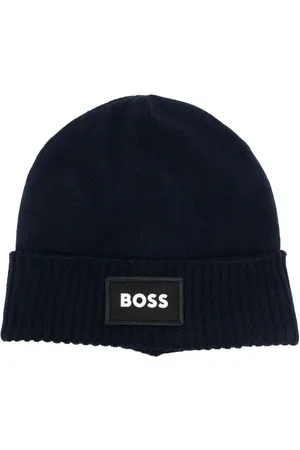 HUGO BOSS Embroidered-logo beanie hat
