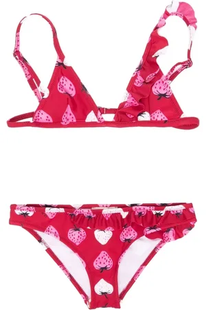 Nº21 Strawberry-print bikini