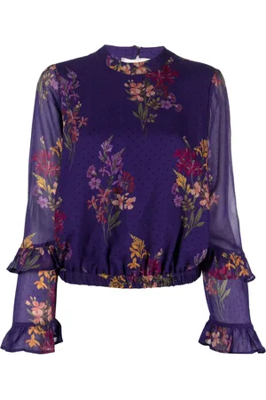 Twin-Set Floral-print polka-dot blouse
