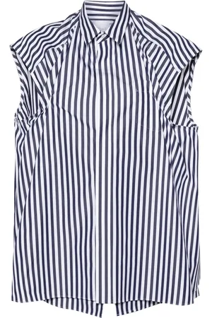SACAI Layered-design sleeveless blouse