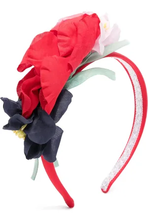 MONNALISA Floral-appliqué headband