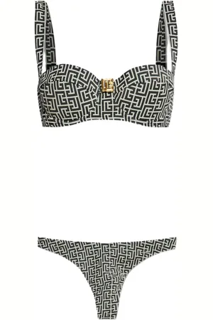 Balmain Monogram-print bikini