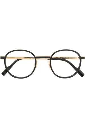 Cazal Polished-effect round-frame glasses