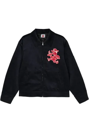 ICECREAM Logo-patch corduroy shirt jacket
