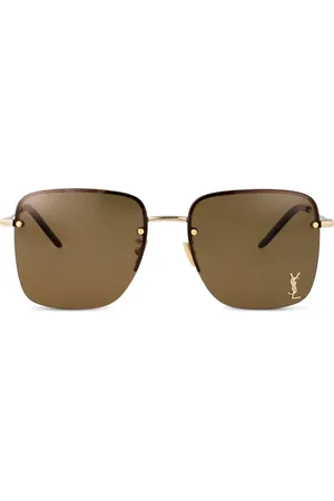 Saint Laurent Logo-plaque sunglasses