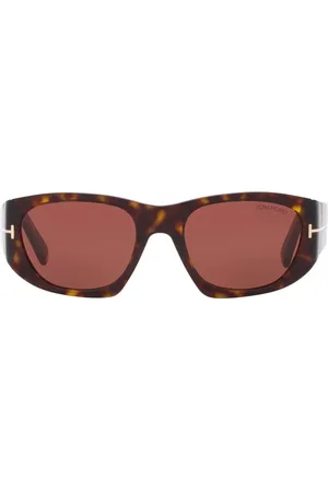 Tom Ford Tortoiseshell-effect round-frame sunglasses