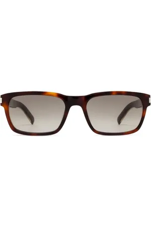 Saint Laurent Rectangle-frame tortoiseshell sunglasses