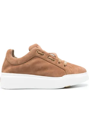 Max Mara Chunky-sole suede sneakers