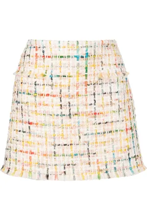 Oscar de la Renta High-waisted tweed mini skirt