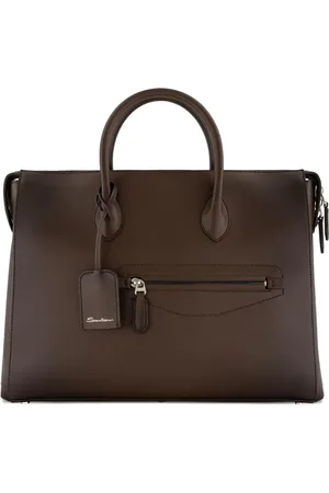 santoni Leather laptop bag