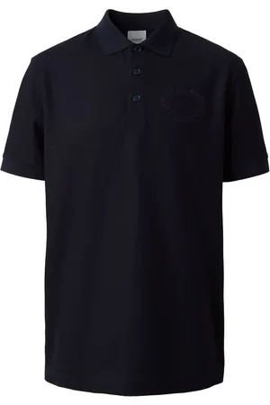 Burberry Logo-embroidered cotton polo shirt