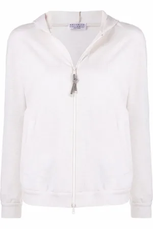 Brunello Cucinelli Embellished zip-up hoodie