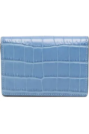 SMYTHSON Crocodile-effect leather wallet