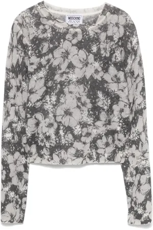Moschino Floral-jacquard sweater