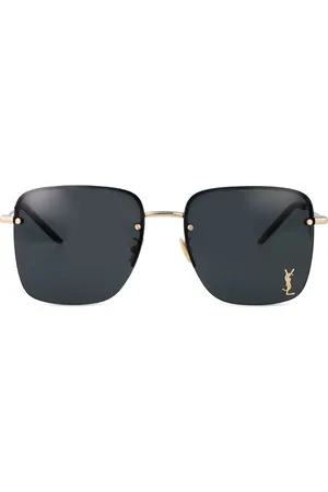 Saint Laurent Logo-plaque sunglasses