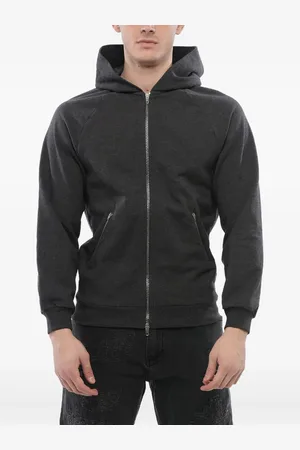 Balenciaga Logo-embroidered cotton hoodie