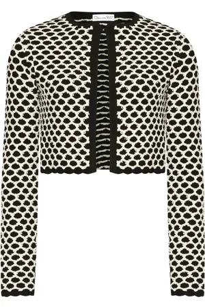 Oscar de la Renta Honeycomb-knit cardigan