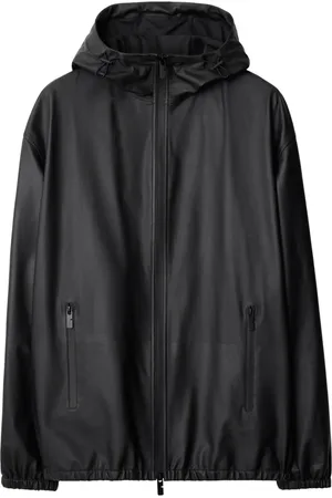 Burberry Hooded leather jacket