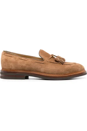Brunello Cucinelli Tassel-detail suede loafers