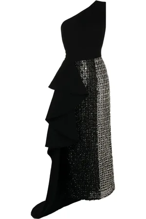 Saiid Kobeisy One-shoulder beaded dress