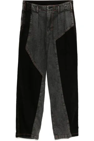 LIMI FEU Bleached panelled jeans