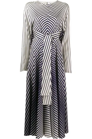 VALENTINO GARAVANI Stripe tie-waist maxi dress