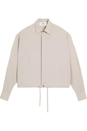 Ami Drawstring-waist cotton shirt