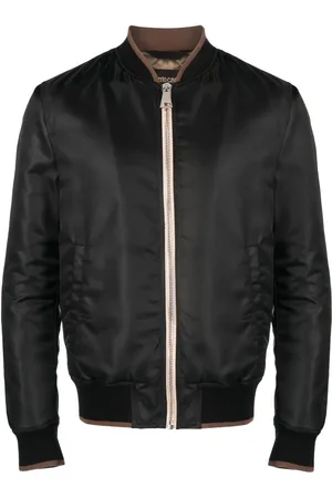 Roberto Cavalli Embroidered animal motif bomber jacket