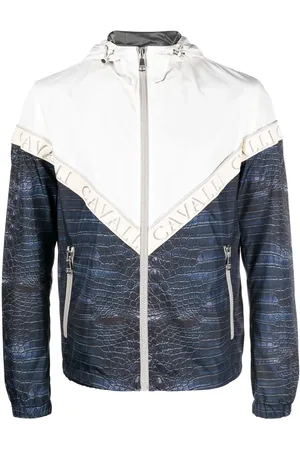 Roberto Cavalli Animal-print zipped jacket