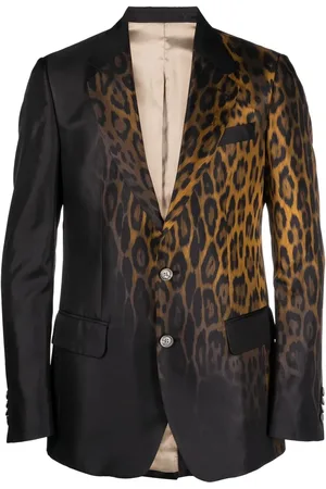 Roberto Cavalli Animal motif tailored blazer
