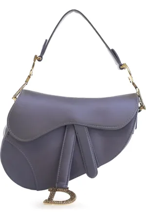 Dior 2000-2024 Mini Satin Crystal Embellished Saddle satchel