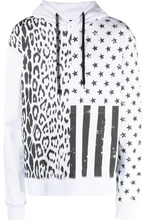 Roberto Cavalli Graphic-print cotton hoodie
