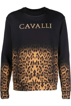 Roberto Cavalli Leopard print cotton sweatshirt