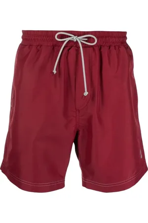 Brunello Cucinelli Logo-embroidered swim shorts