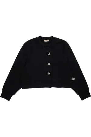 Nº21 Decorative-button sweatshirt