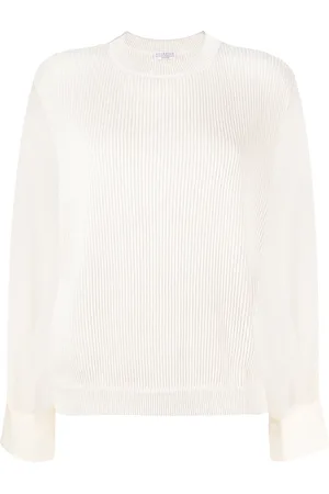 Brunello Cucinelli Crew-neck knit silk jumper