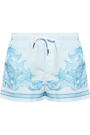 VERSACE Ornamental-print swim shorts