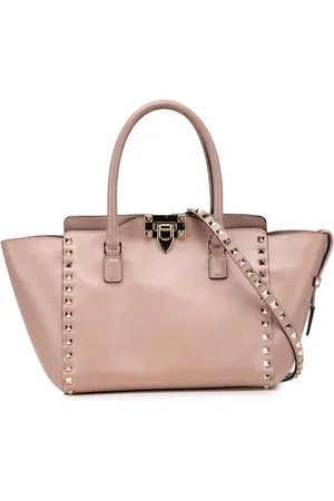 VALENTINO GARAVANI 2000-2017 Small Leather Rockstud Double Handle Tote satchel