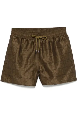 Frescobol Carioca Graphic-print swim shorts