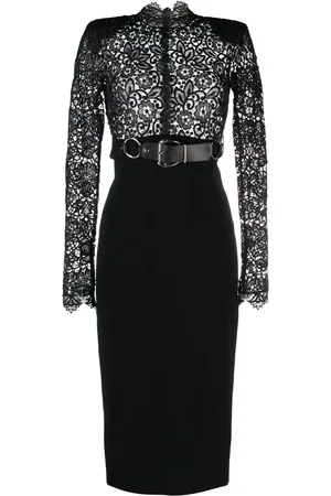 Roberto Cavalli Lace-panel dress