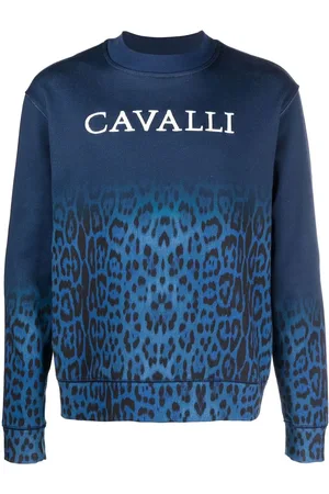 Roberto Cavalli Leopard print cotton sweatshirt