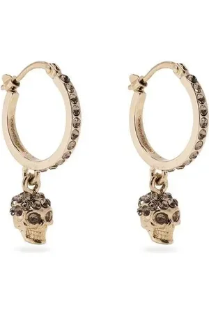 Alexander McQueen Skull hoop earrings